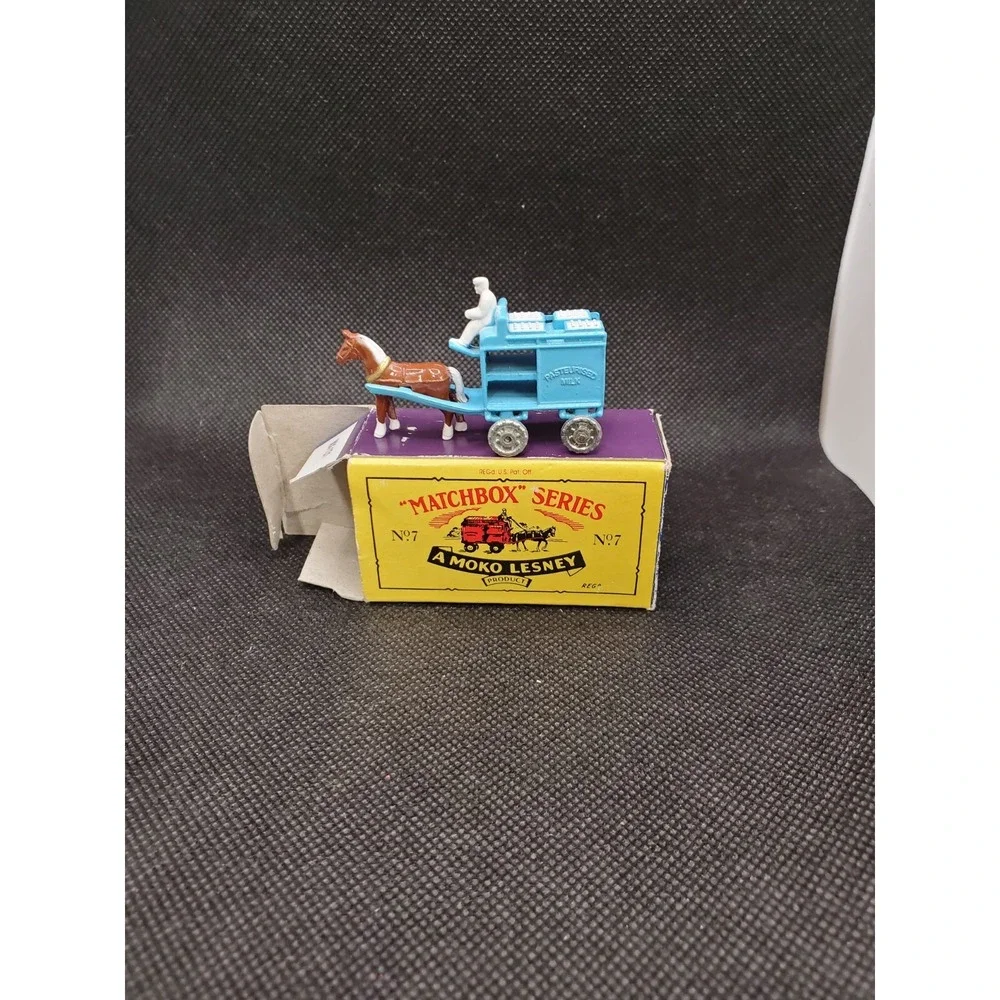 Vtg. Matchbox Series Moko Lesney No. 7 Horse Drawn Milk Carriage/Wagon 1988 Nib